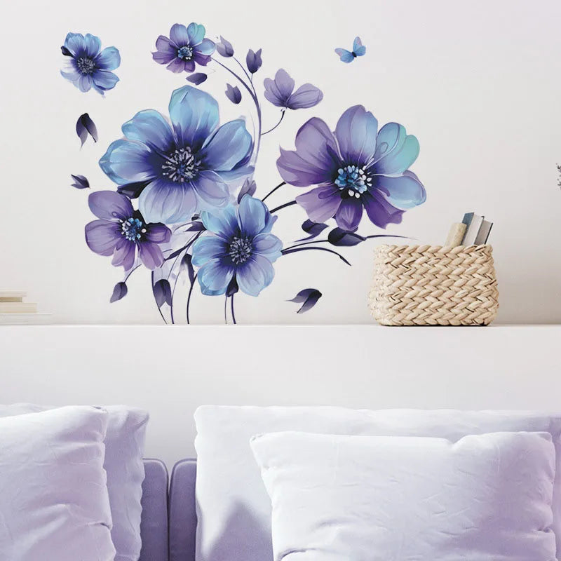 Ink Flower Leaf Background Wall Decoration