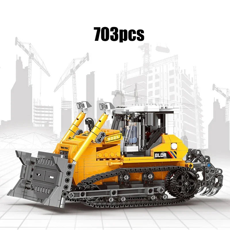 City technical MOC WheelLoader Car