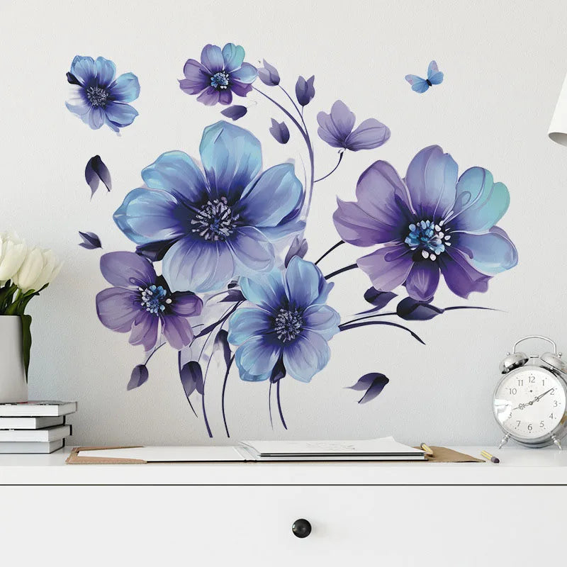 Ink Flower Leaf Background Wall Decoration