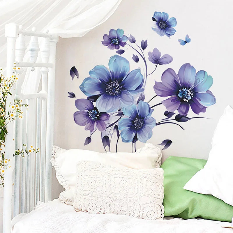 Ink Flower Leaf Background Wall Decoration