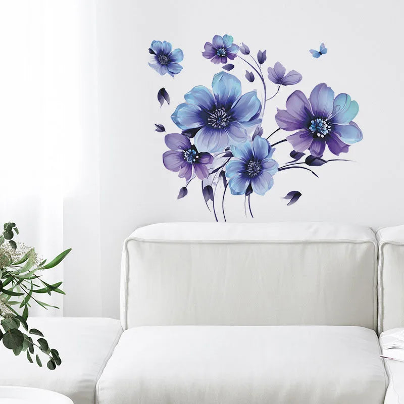 Ink Flower Leaf Background Wall Decoration