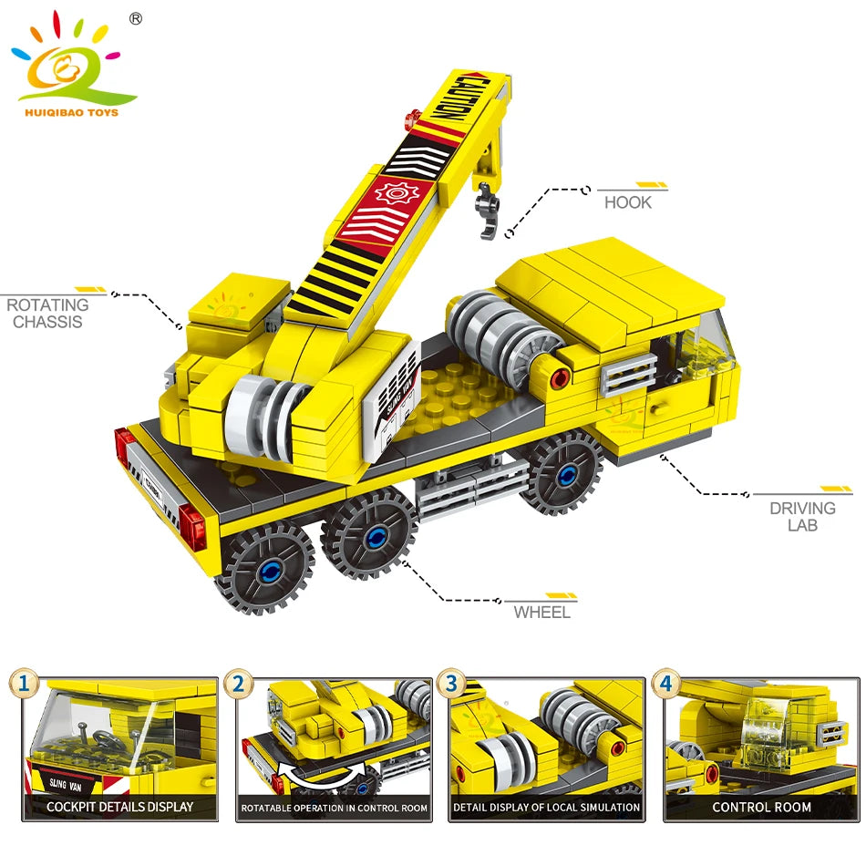 HUIQIBAO TOYS MOC Engineering Truck