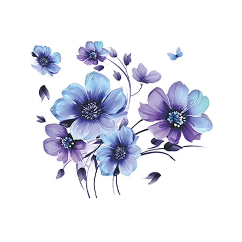 Ink Flower Leaf Background Wall Decoration