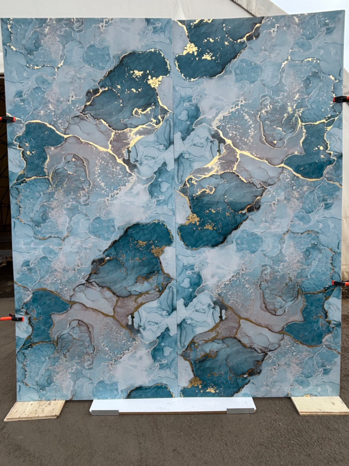 Ocean Gold Marble